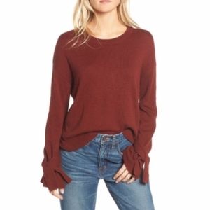 Madewell Sleeve-Tie Crewneck Sweater